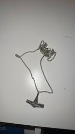 Zilveren mjolnir thor ketting grimfrost, Ophalen of Verzenden, Zilver