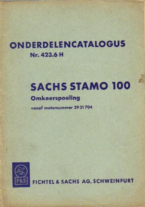 Sachs Stamo 100 onderdelenlijst (5220z) stationaire motor, Boeken, Vervoer en Transport, Zo goed als nieuw, Tractor en Landbouw