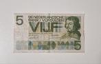 5 Gulden Biljet | 1966 | zeer fraai, Postzegels en Munten, Bankbiljetten | Nederland, Ophalen of Verzenden, 5 gulden