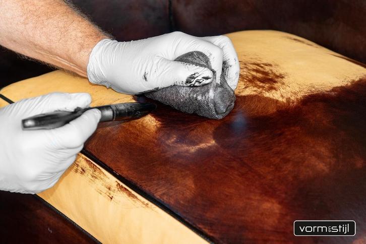 Herstoffering van leren kussens (oa. Chesterfield meubels), Huis en Inrichting, Fauteuils, Nieuw, Leer, 50 tot 75 cm, 75 tot 100 cm