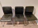 3 eetkamerstoelen, Ophalen, Gebruikt, Zwart, Vier