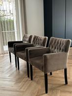 Mooie eetkamerstoelen te koop & eetkamerbank!, Huis en Inrichting, Stoelen, Ophalen, Overige kleuren, Drie, Stof