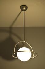 Prachtige oude Space Age / Art-Deco lamp - Saturnus, Ophalen, Gebruikt, Glas, 75 cm of meer