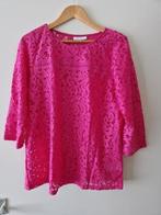 ZE-ZE FUCHSIA ROZE KANTEN BLOUSE GEVOERD 3/4 MOUW MAAT L, Kleding | Dames, Maat 38/40 (M), Ophalen of Verzenden, Roze, Nieuw