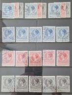 NVPH 163-165 gestempeld (8x). Wilhelmina., Verzenden, T/m 1940, Gestempeld