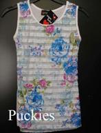 *SALE* Sugar Babe top blauw/wit maat 122/128 *NieuW* a, Meisje, Nieuw, Ophalen of Verzenden, Shirt of Longsleeve