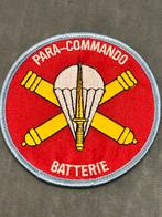 België para-commando batterie embleem, Verzamelen, Verzenden, Landmacht, Overige gebieden, Embleem of Badge