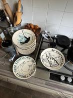 Borden 10 x  Vuntusdag Loosdrecht, Huis en Inrichting, Keuken | Servies, Ophalen, Keramiek, Zo goed als nieuw, Bord(en)