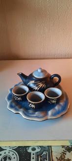 Antiek kinderserviesje, japans,raku gestookt keramiek, Ophalen of Verzenden