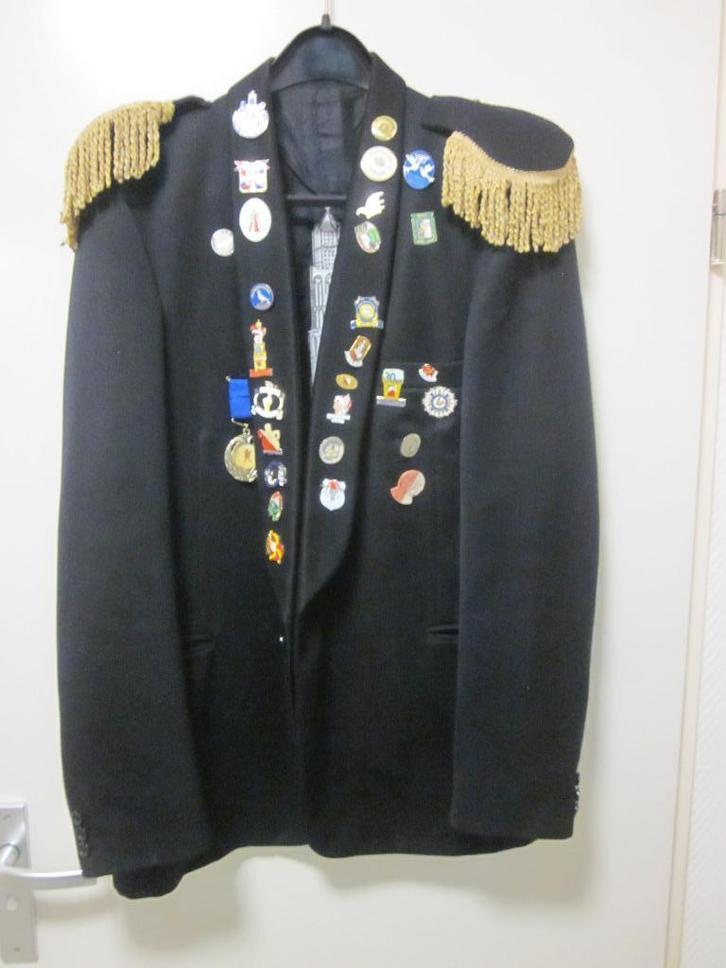 Jas met epauletten en emblemen Oeteldonk en Domtoren., Kleding | Heren, Carnavalskleding en Feestkleding, Gedragen, Kleding, Carnaval