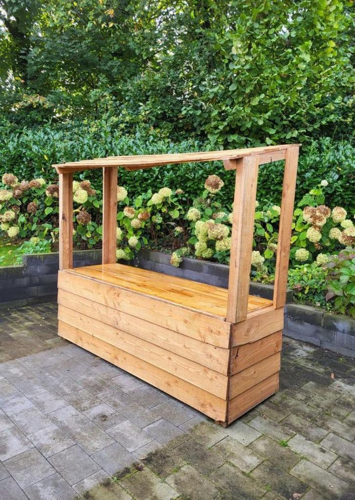 sfeerkraam houten marktkraam, Diversen, Kerst, Gebruikt, Ophalen of Verzenden