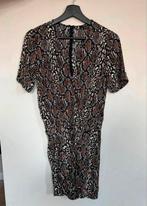 Nikkie playsuit jumpsuit zwart bruin met print tijgerprint s, Nikkie, Ophalen of Verzenden, Maat 36 (S), Bruin