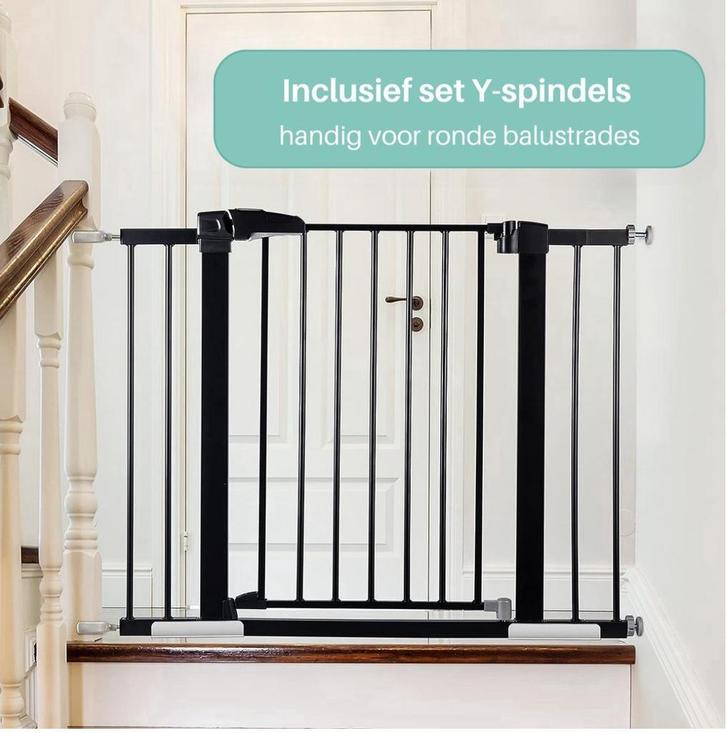 Traphekje metaal 76cm t/m 103cm, Kinderen en Baby's, Traphekjes, Nieuw, Ophalen of Verzenden