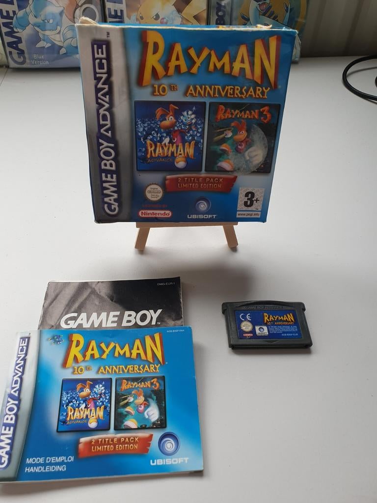 Rayman 10th Anniversary GBA Compleet, Gebruikt, Q, 1 speler, Q