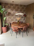 Klassieke vintage Ronde Eettafel - 140cm Doorsnee, Antiek en Kunst, Ophalen