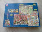 3 Jan van Haasteren puzzels, Moving day, casino, Hockey, Hobby en Vrije tijd, Denksport en Puzzels, Ophalen, 500 t/m 1500 stukjes