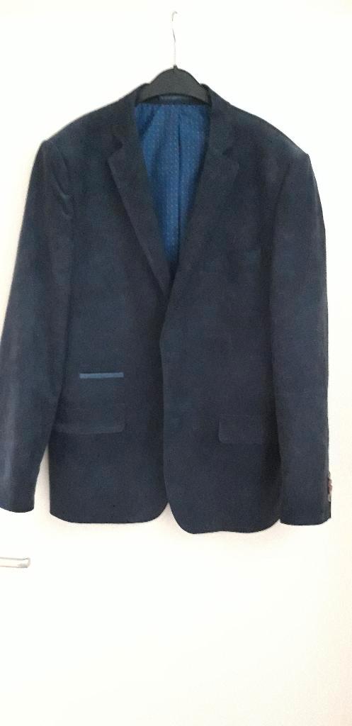 donkerblauw colbert in maat 50 van Meyer en Meyer, Kleding | Heren, Kostuums en Colberts, Zo goed als nieuw, Maat 48/50 (M), Blauw