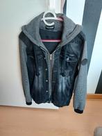 Zwarte Wam Denim Jas met Capuchon - Maat XL, Zwart, Maat 56/58 (XL), Ophalen of Verzenden, Zo goed als nieuw
