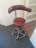 Retro/vintage (tandarts) kruk verstelbaar - Bordeauxrood, Ophalen