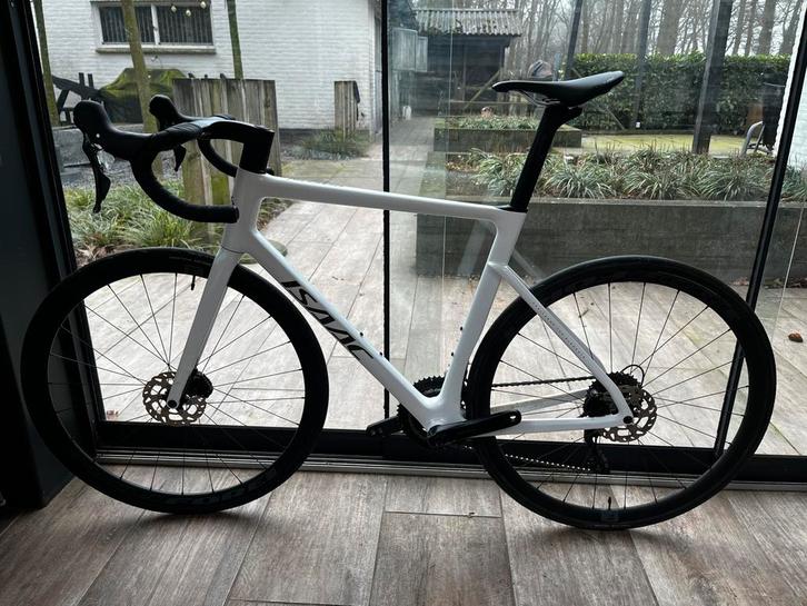 Isaac Boson pearl white mt L, full carbon bj nov’2023, Fietsen en Brommers, Fietsen | Racefietsen, Zo goed als nieuw, Overige merken