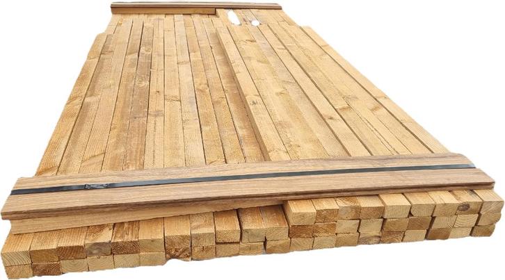 Thermowood balkjes 3.7x4.8 cm - nr: TB160, Tuin en Terras, Palen, Balken en Planken, Palen, Minder dan 180 cm, Ophalen
