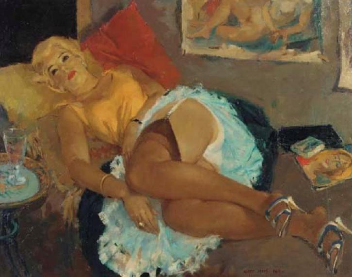 Grote mooie Harry Maas, olieverf op doek 100 x 80 cm, Antiek en Kunst, Kunst | Schilderijen | Klassiek, Ophalen of Verzenden