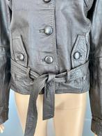 E782 Vila maat XS=34 Echt-leren jasje blazer jas bruin leer, Bruin, Vila, Ophalen of Verzenden, Zo goed als nieuw