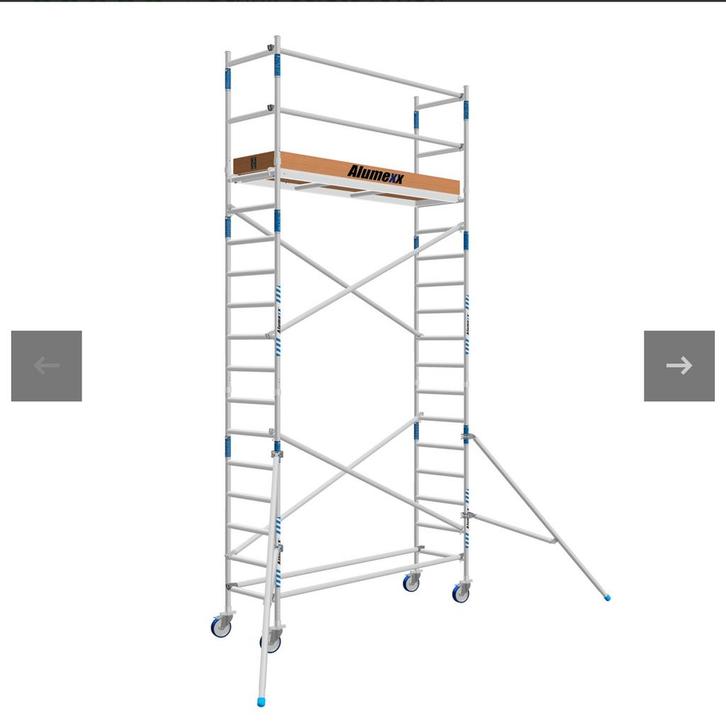 Nieuwe rolsteiger te koop (6.2m werkhoogte), Doe-het-zelf en Verbouw, Steigers, Zo goed als nieuw, Rolsteiger of Kamersteiger