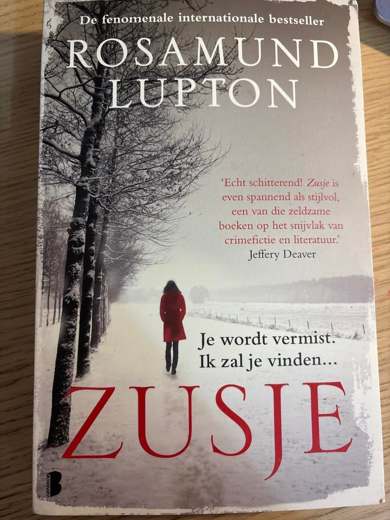 Zusje - Rosamund Lupton, Spannende thriller, Ophalen of Verzenden, Zo goed als nieuw, Nederland