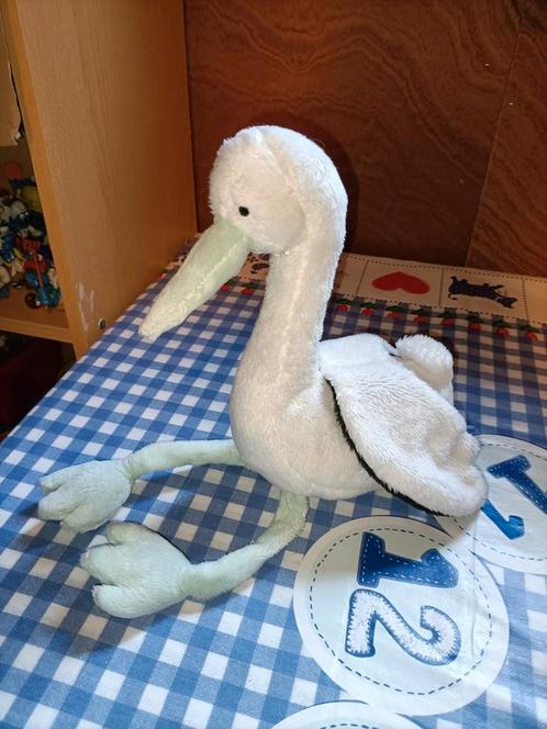 Happy Horse ooievaar knuffel 22 cm gemeten zonder poten, Kinderen en Baby's, Speelgoed | Knuffels en Pluche, Nieuw, Ophalen of Verzenden