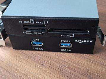 2.5 Front ASUS Kaartlezer + Delock uitbreidkaart 2x USB 3.0 beschikbaar voor biedingen