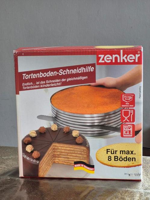 Zenker taartbodem snijder  zgan 8 laagjes, Hobby en Vrije tijd, Taarten en Cupcakes maken, Zo goed als nieuw, Bakvorm, Taarten