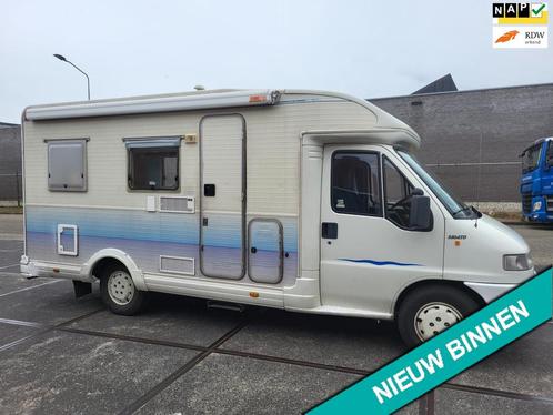 Fiat 2.8TD FRANS BED BEETJE WERK !, Caravans en Kamperen, Campers, Half-integraal, tot en met 4, Fiat, Diesel, 6 tot 7 meter