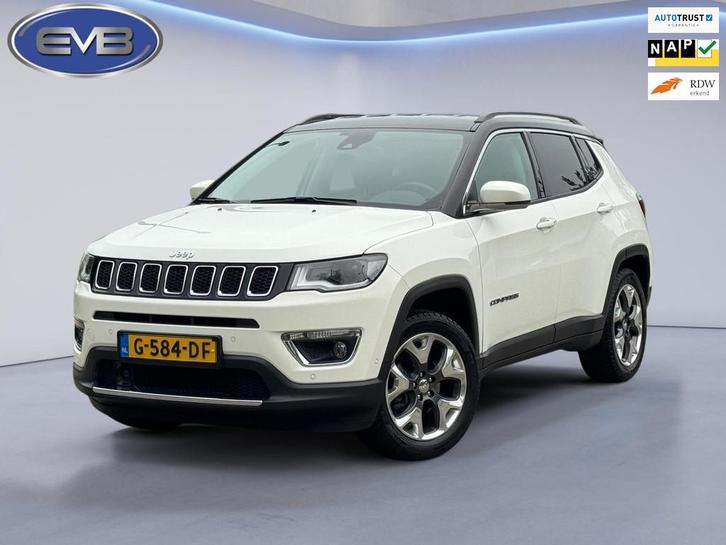 Jeep Compass 1.4 MultiAir Limited, parelmoer wit, achteruitr, Auto's, Jeep, Bedrijf, Te koop, Compass, ABS, Achteruitrijcamera