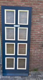 Diverse hardhouten buitendeuren met glas, Doe-het-zelf en Verbouw, Deuren en Horren, Ophalen, Gebruikt, 80 tot 100 cm, 200 tot 215 cm