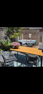 Mooie 5-delige dining tuinset met polywood tafelblad, Ophalen, 4 zitplaatsen, Aluminium, Zo goed als nieuw