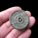 Grote Romeinse gedecoreerde militaire riemschuif bodemvondst, Antiek en Kunst, Antiek | Koper en Brons, Ophalen of Verzenden, Brons