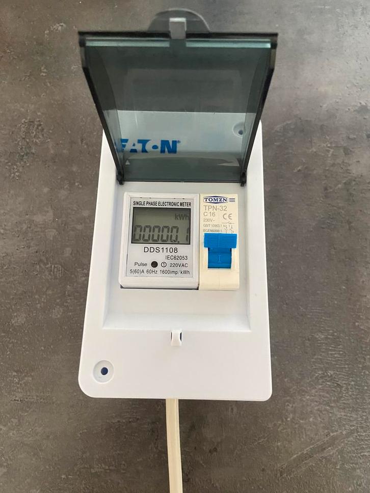 Nieuwe kWh meter - 1groep - mini meter - groepenkast -1fase#, Hobby en Vrije tijd, Elektronica-componenten, Nieuw, Ophalen of Verzenden