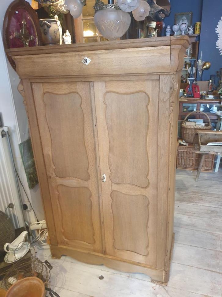 Oude Biedermeier Meidenkast van Eikenhout, Antiek en Kunst, Antiek | Meubels | Kasten, Ophalen of Verzenden