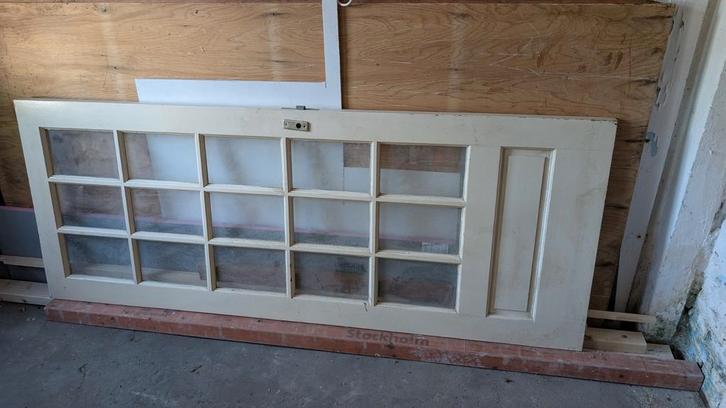 Glazen Binnendeur - 82x210cm, Doe-het-zelf en Verbouw, Deuren en Horren, Gebruikt, Binnendeur, 200 tot 215 cm, 80 tot 100 cm, Glas