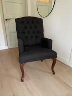 Grijze barok stoel, Huis en Inrichting, Fauteuils, Ophalen, Zo goed als nieuw, Stof