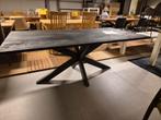 Eettafel - zwart + spinpoot, Huis en Inrichting, Tafels | Eettafels, Ophalen, 50 tot 100 cm, Vijf personen of meer, Rechthoekig