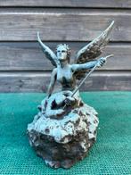 Bronzen  Oude ! Beschermengel Beeld, Antiek en Kunst, Ophalen