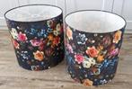 2 lampenkappen, bloemen flora, Ophalen, Rond, 25 tot 50 cm