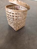 Mooie bamboe mand met deksel, Mand, Rond, Ophalen of Verzenden, Zo goed als nieuw