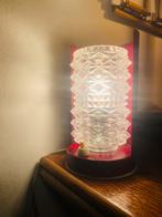 Vintage (nacht) tafel lampje, Huis en Inrichting, Lampen | Tafellampen, Minder dan 50 cm, Glas, Gebruikt, Ophalen of Verzenden
