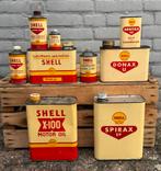 Diverse oude SHELL olie blikken, Gebruikt, ., ., .