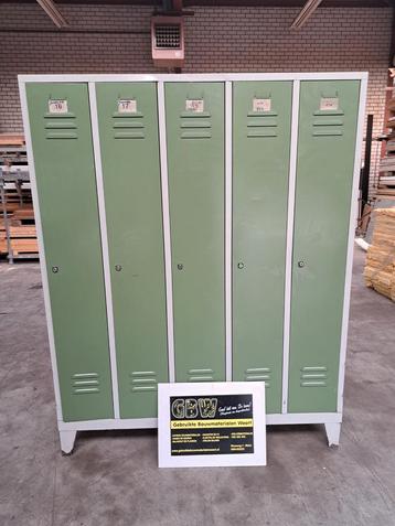lockerkasten 5 deurs 148x184 cm, garderobe kast, locker kast beschikbaar voor biedingen