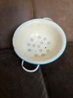 Metalen geëmailleerde vergiet., Antiek en Kunst, Antiek | Emaille, Ophalen