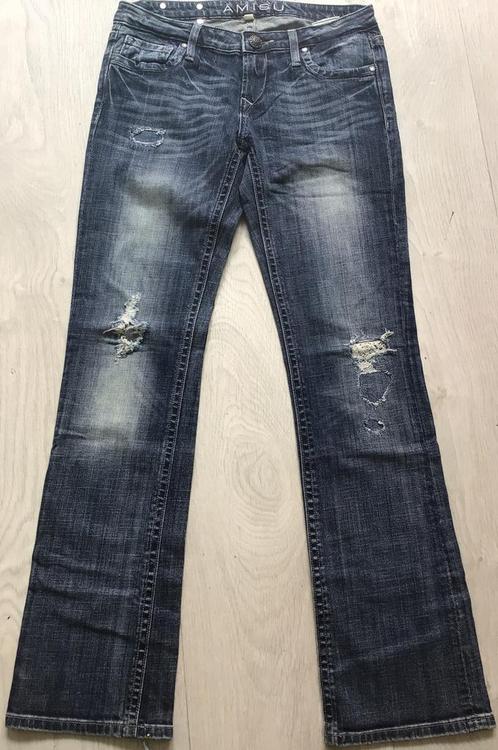 Blauwe spijkerbroek jeans W28 Amisu, Kleding | Dames, Spijkerbroeken en Jeans, Zo goed als nieuw, W28 - W29 (confectie 36), Blauw